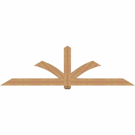 Ekena Millwork Redmond Timber Gable Bracket, Western Red Cedar, 108"W x 31 1/2"H x 5 1/2"D x 5 1/2"F, 7/12 Pitch GBW108X31X0606RED00SWR